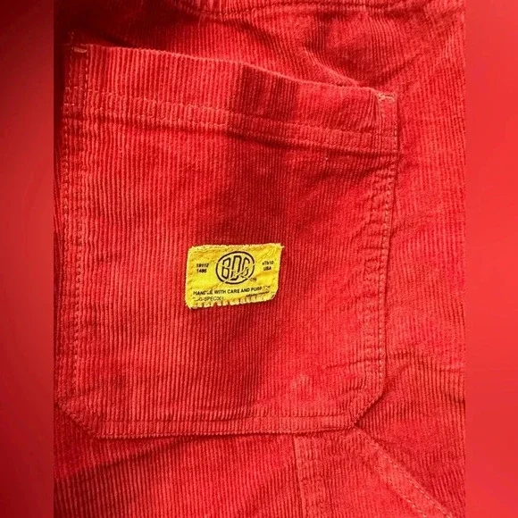 Urban outfitters corduroy pants straight leg Sz M distressed comfy - Picture 3 of 4